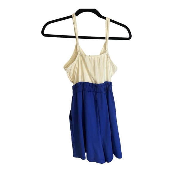 Jolie & Joy White and Blue Romper - Picture 7 of 8